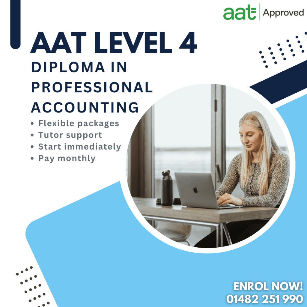 AAT Level 4 Diploma in Professional Accounting – online course with flexible learning